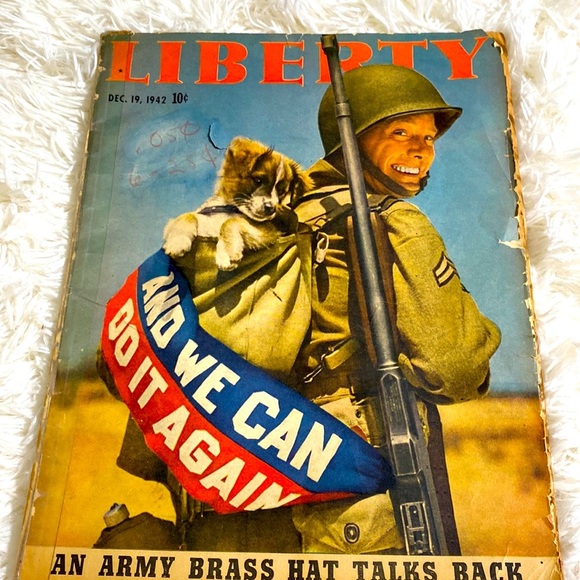 GERRYMANDERING LIBERTY MAGAZINE December 1942 World War 2 Christmas Vintage GUC - Picture 3 of 13